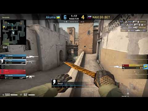 Pov Sergiz (17/17) CS GO DEMO - DUST2 - 16 AKUMA VS 10 NAVI (EPIC League CIS - 25/05/2021)
