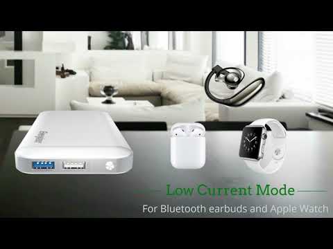 Energizer UE10030MP 10000mAh Fast Charge Portable Power Bank, White