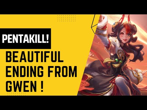 LOL Gwen | Pentakill! Gwen 1 v 5 fight with two tanks! | Tank Counter | Gwen OP