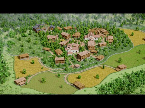 Minecraft Timelapse | Large Valley Village (200 hours project)