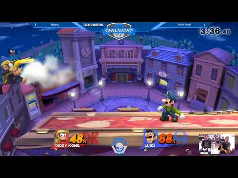 Onslaught 107 - Loser's Quarters: Scot! (Luigi) vs Nelvin (Diddy Kong)