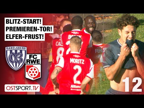 Lightning start! First goal! Penalty frustration: Babelsberg 03 vs. FC Rot-Weiß Erfurt | Regional...