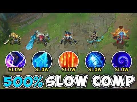 WE PLAYED A 500% SLOW COMP AND THE ENEMIES LEGIT CAN'T MOVE