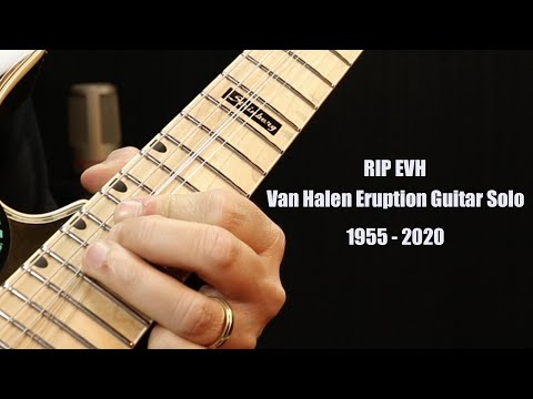 Van Halen Eruption Guitar Solo - RIP EVH - 1955 - 2020