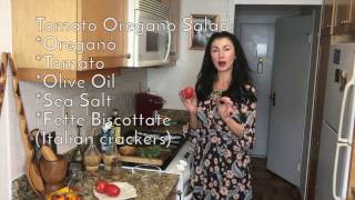 Living in Italian: Tomato Oregano Salad
