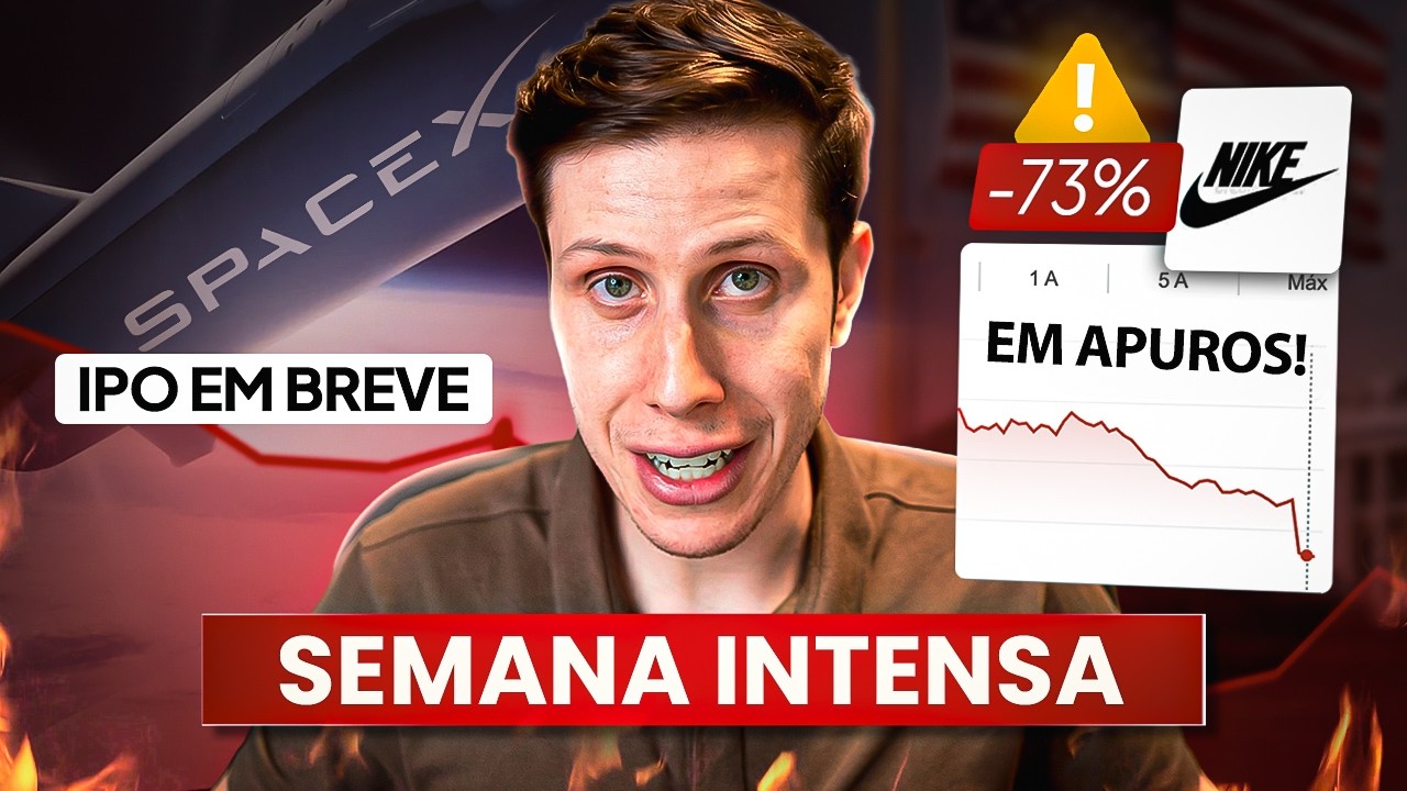 Guerra Irã e EUA intensifica, IPO da SpaceX, Queda brutal da Nike, dólar a R$5,14 e muito mais…