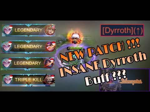 NEW PATCH RELEASED A MONSTER !!! l Top Global Rank Dyrroth Gameplay - MLBB