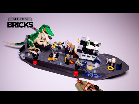 Vidéo LEGO Jurassic World 76942 : L’évasion en bateau du Baryonyx