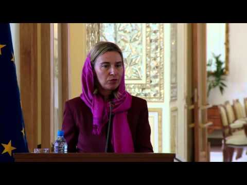 Iran: EU High Representative Federica Mogherini visit