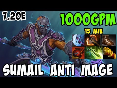 Sumail [Anti-Mage] 1000GPM 7.20e - Daily Dota 2 Pros Gameplay