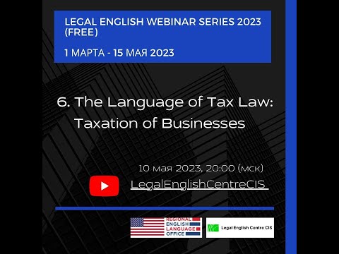 The Language of Tax Law: Taxation of Businesses