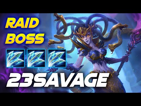 23savage Medusa Raid Boss - Dota 2 Pro Gameplay [Watch & Learn]