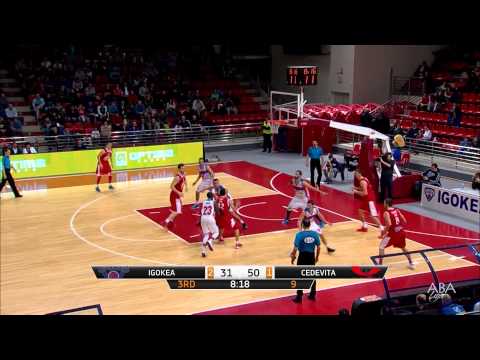 ABA Liga 2014/15, Round 18 highlights: Igokea - Cedevita (18.1.2015)