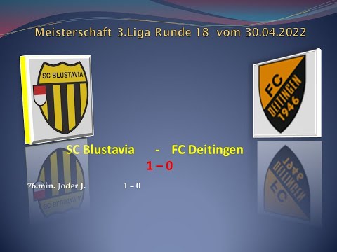 1.Mannschaft Meisterschaft 3.Liga SC Blustavia - FC Deitingen