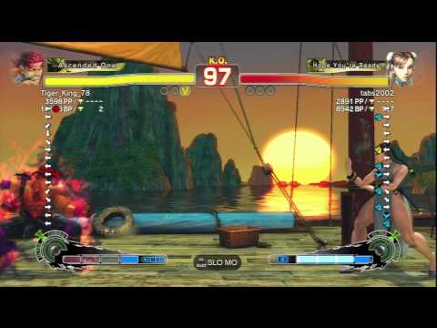 Tiger_King_78 [Evil Ryu] Vs tabs2002 [Chun Li] SSF4 AE 2012 Ranked Matches - PSN