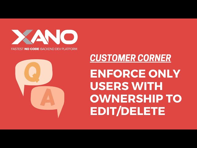 How to enforce that a user who owns content is the only one who can edit/delete that content