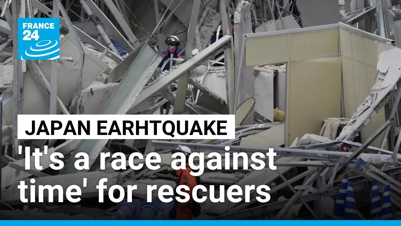 Japan searches for earthquake survivors as thousands evacuate • FRANCE 24 English