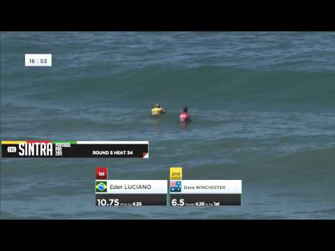 IBA Bodyboarding Sintra 2011 Eder Luciano vs Dave Winchester.