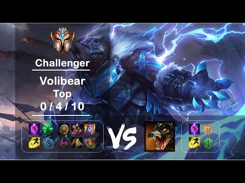 [4K] KR Challenger Top Volibear vs Renekton Ep.1542
