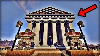 【マインクラフト】神殿を建築してみる【ギリシャ神殿の作り方】