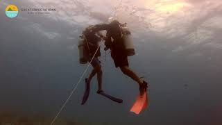 A friend completes his final PADI certification off St. John