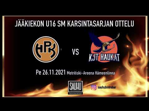 HPK vs. KJT Haukat, U16SM karsintasarja, 26.11.2021 Hämeenlinna (5-1)