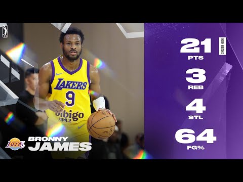 Bronny James Records New Season-High 21 PTS And Shot 64% FG