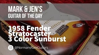 Video thumbnail for 1958 Fender Stratocaster | Guitar of the Day by Normans Rare Guitars