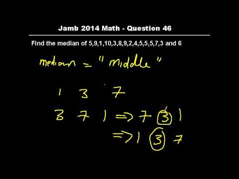 Q46 - JAMB Mathematics 2014 Past Questions and Solutions