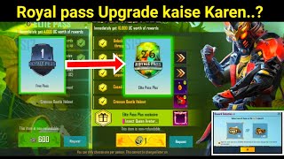 how to Upgrade royale pass season 19  Pubg mobile Elite Pass & Elite pass Plus