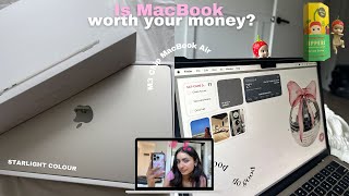 THIS IS WHY you should buy a MacBook Air ~ setting up widgets, MacBook accessories & *unboxing ASMR*