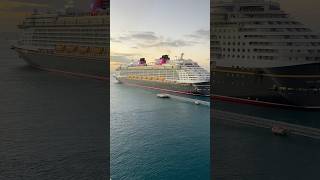 Disney Fantasy sailing out of Nassau! #disneycruiseline #disneyfantasy #cruise #cruiseship #nassau