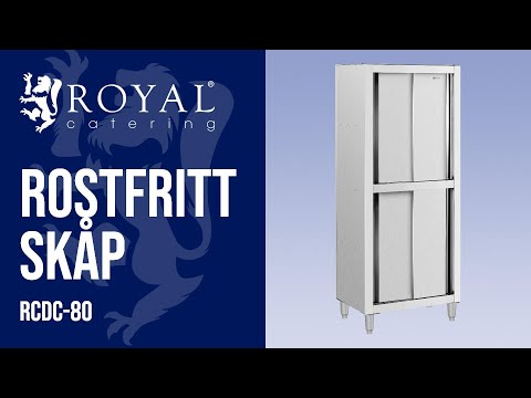 video - Rostfritt skåp - 800 x 500 x 1800 mm - Royal Catering