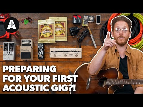 How To Prepare for Your First Acoustic Guitar Live Gig!