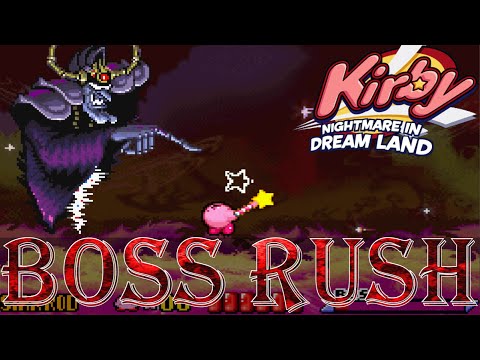 Kirby: Nightmare in Dreamland - Boss Rush (All Boss Fights, No Damage)