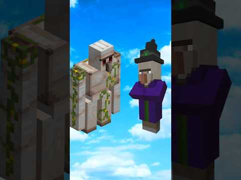 iron golem vs all mobs #shorts #minecraft