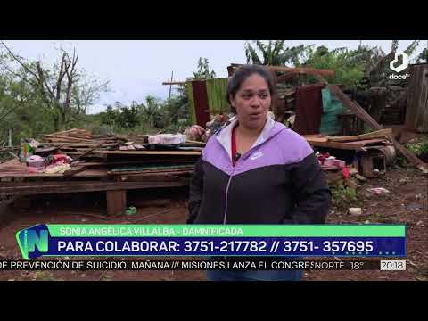 #ElNoticiero: perdió todo tras el tornado que azotó San Pedro