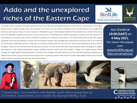 Conservation Conversations: Greater Addo National Park - Dr Daniel K. Danckwerts (4 May 2021)