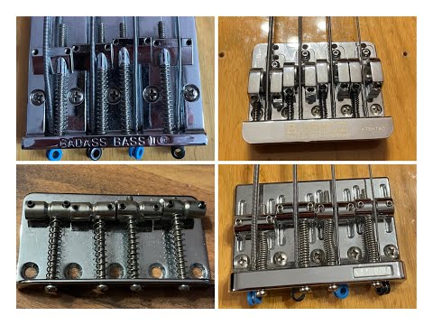 Bass Bridge Test (Fender, Badass II, Babicz, Gotoh 201)