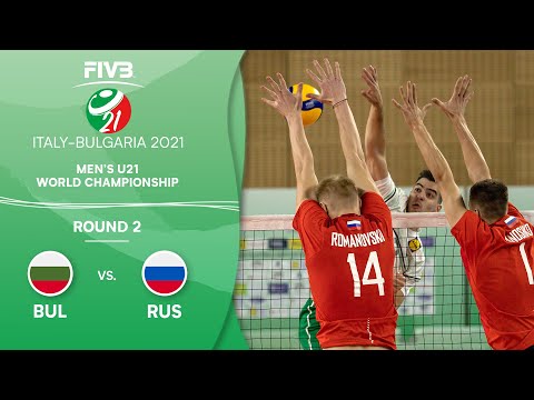 BUL vs. RUS - Round 2 | Full Game | Men's U21 Volleyball World Champs 2021