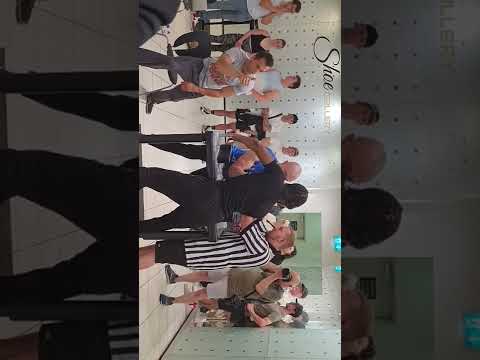 Arm wrestling Edinburgh Festival.