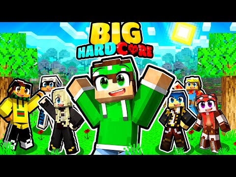 SONO ENTRATO NELLA BIG HARDCORE DEGLI YOUTUBERS su MINECRAFT!