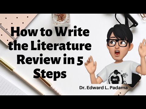 How do you write a literature survey in Powerpoint?