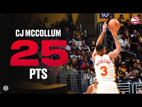 CJ McCollum scores 25 points off bench for Hawks at Lakers