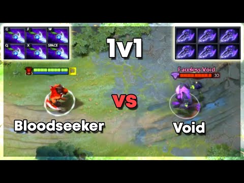 Bloodseeker Diffusal x6 vs Faceless Void Mage Slayer x6 | Level 30 Dota 2 1v1 | Who Will Win?