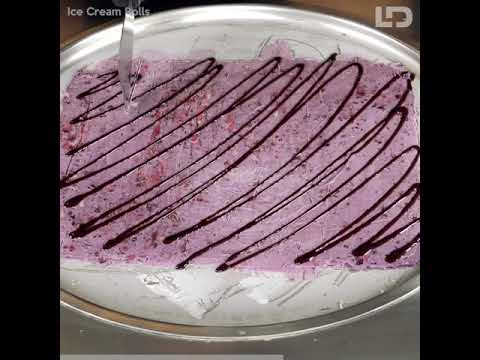 Blackberry Ice Cream Rolls /Prasanna