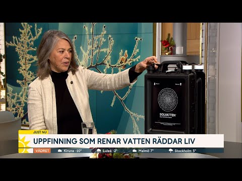 Uppfinningen renar vatten – räddar liv: ”Solen gör jobbet” - Nyhetsmorgon (TV4)