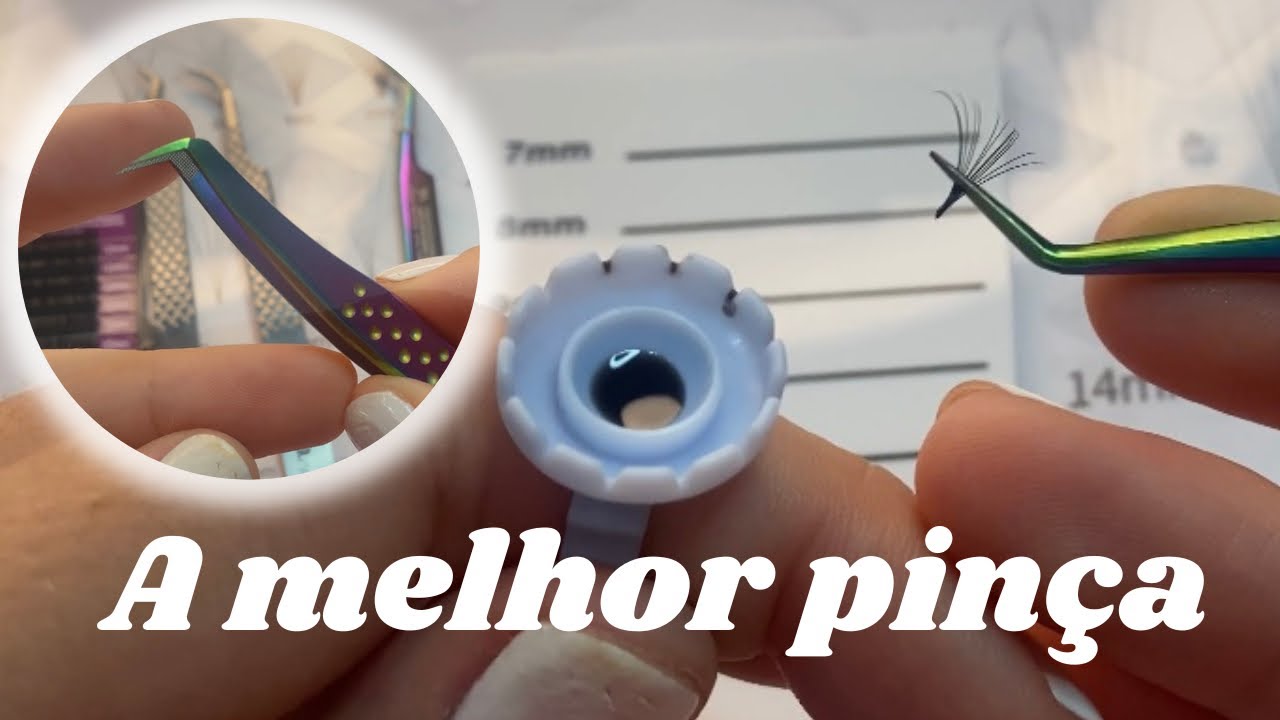 🟢🔴 QUAL A MELHOR PINÇA PARA FAZER FANS DO VOLUME RUSSO - PINÇAS DIAMANTADAS EXTENSÃO DE CÍLIOS