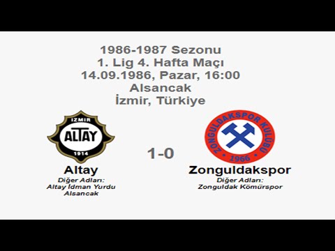 Altay 1-0 Zonguldakspor [HD] 14.09.1986 - 1986-1987 Turkish 1st League Matchday 4