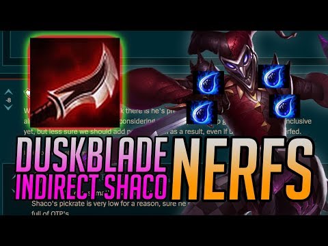 What Meddler thinks of Shaco - Duskblade Nerfs Incoming - Patch 8.6 - Follow Up on "Deletion Video"